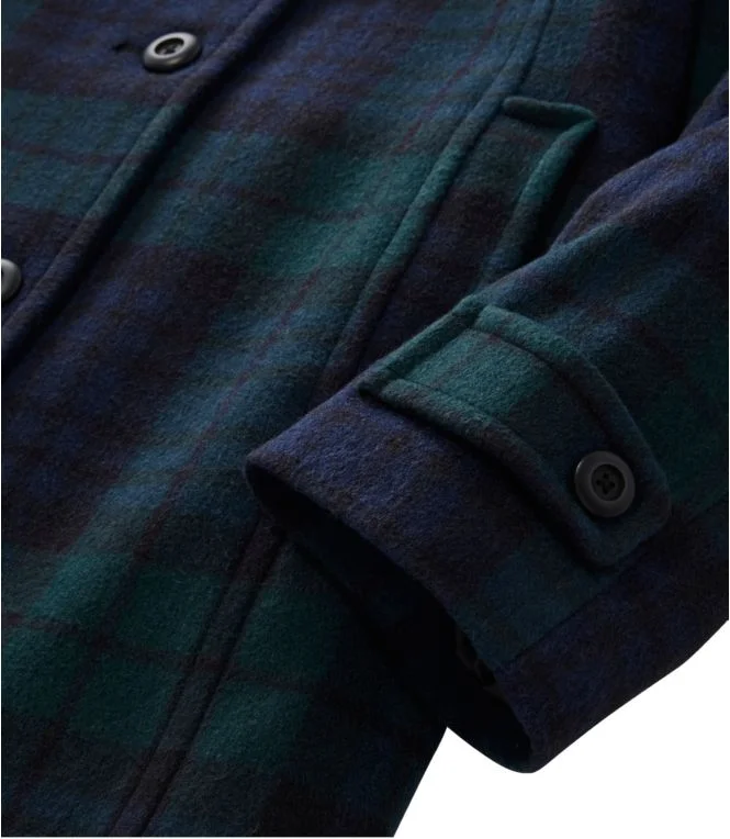 Women''s Classic Lambswool Polo Coat, Three-Quarter, Pattern - Image 6