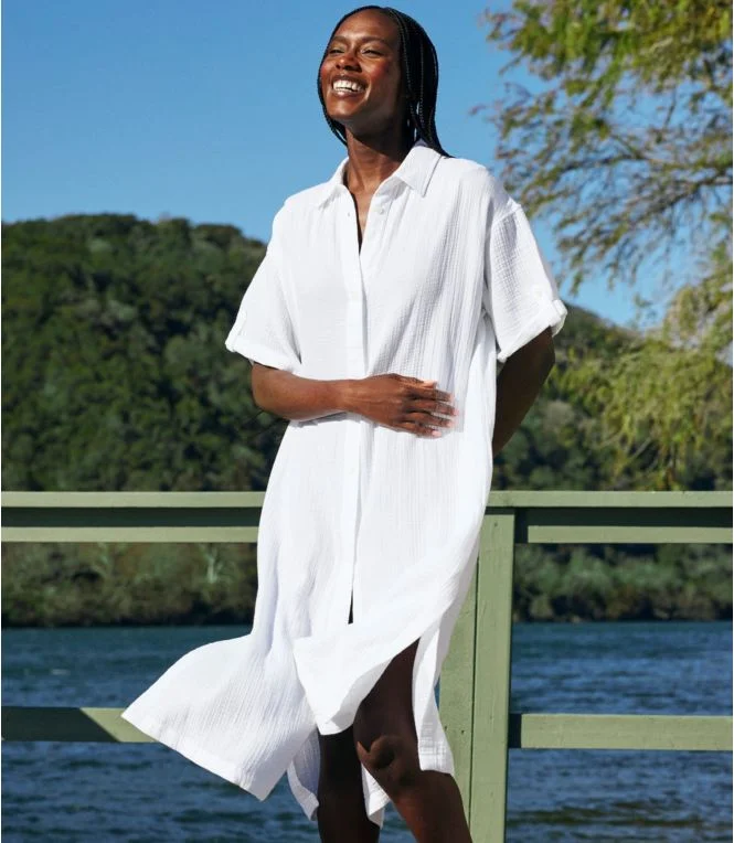 Women''s Cloud Gauze Midi Dress - Image 12