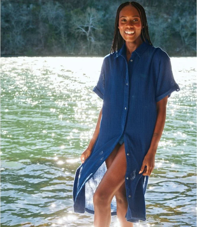 Women''s Cloud Gauze Midi Dress - Image 8