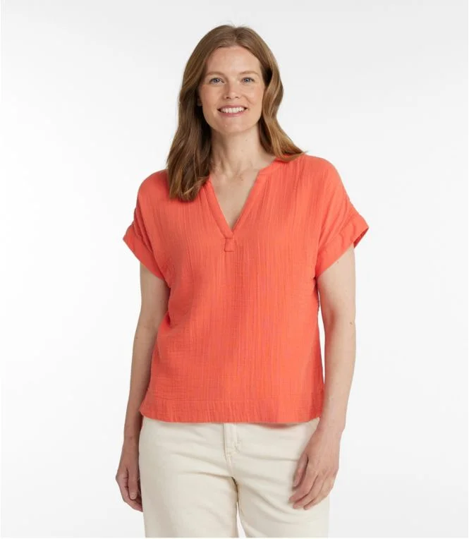 Women''s Cloud Gauze Shirt, Short-Sleeve