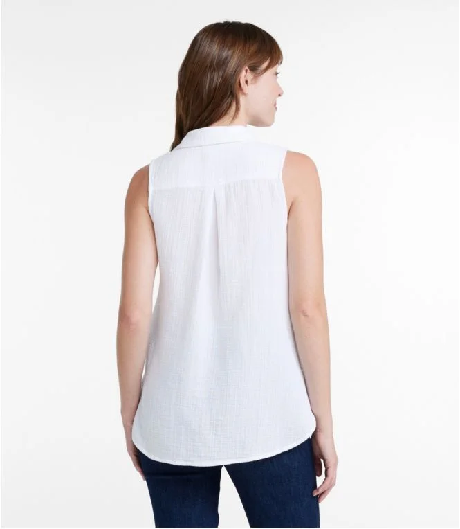 Women''s Cloud Gauze Sleeveless Shirt - Image 5