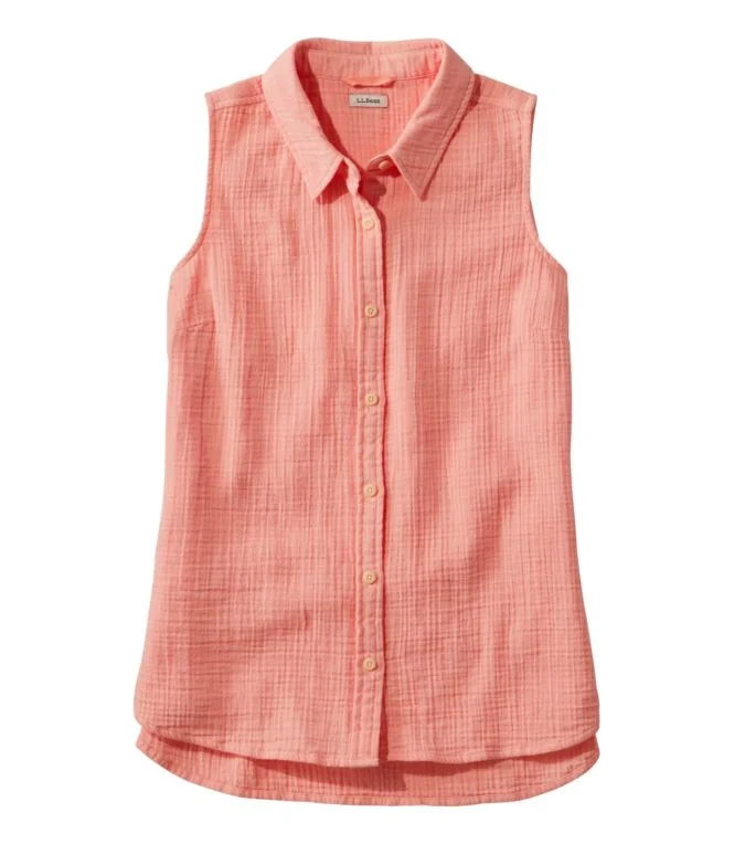 Women''s Cloud Gauze Sleeveless Shirt - Image 7