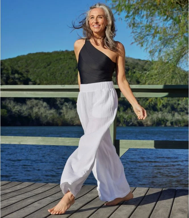 Women''s Cloud Gauze Wide-Leg Pants - Image 8