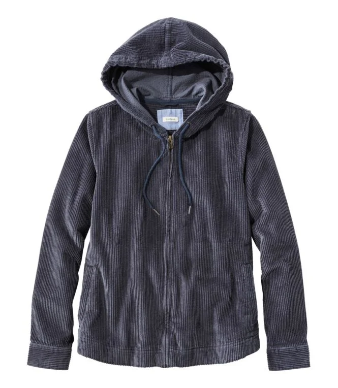 Alternative view of Women''s Comfort Corduroy Relaxed Shirt, Zip Hoodie
