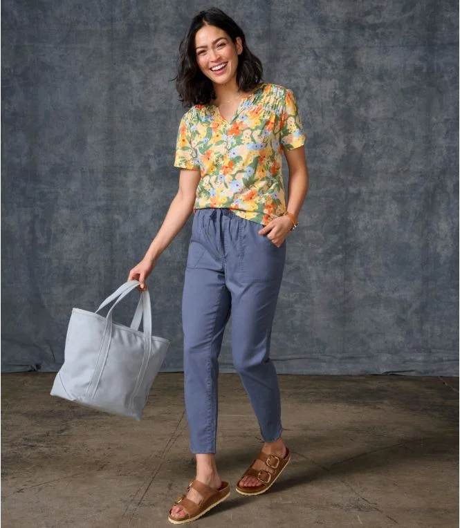 Women''s Comfort Cotton/TENCEL Pants, Straight-Leg Ankle - Image 7