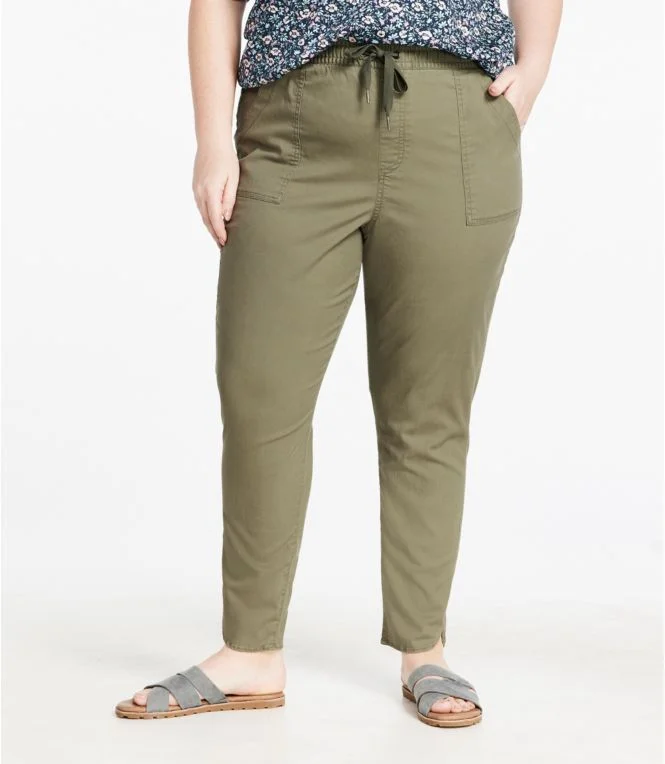 Women''s Comfort Cotton/TENCEL Pants, Straight-Leg Ankle - Image 3