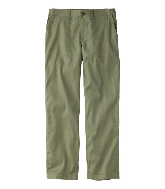 Women''s Comfort Stretch Cotton/Linen Pants, High-Rise Ankle - Image 3