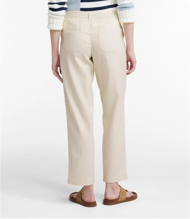 Women''s Comfort Stretch Cotton/Linen Pants, High-Rise Ankle - Image 4