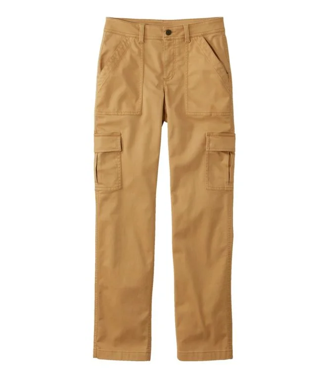 Women''s Comfort Stretch Pants, Mid-Rise Straight-Leg Cargo - Image 7