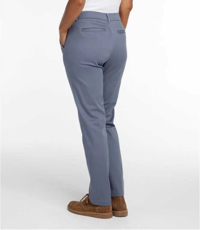Women''s Comfort Stretch Pants, Mid-Rise Straight-Leg Chino - Image 4