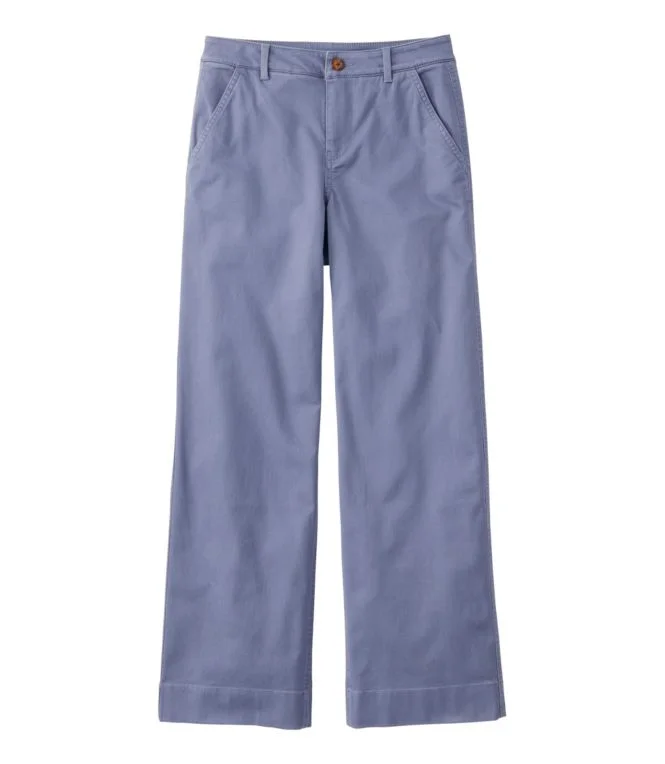 Women''s Comfort Stretch Pants, Mid-Rise Wide-Leg Chino - Image 12