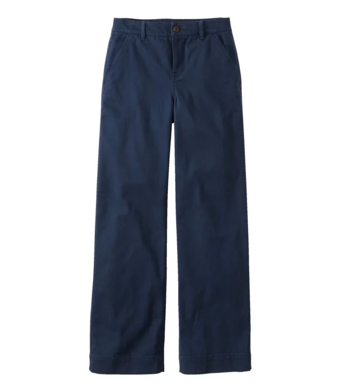 Women''s Comfort Stretch Pants, Mid-Rise Wide-Leg Chino - Image 8