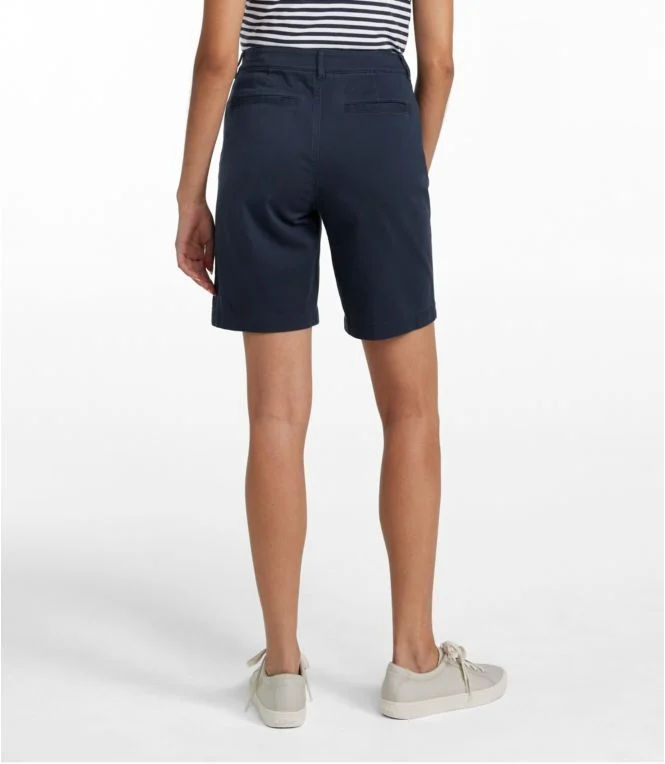 Women''s Comfort Stretch Shorts, Chino Bermudas 9"" - Image 3