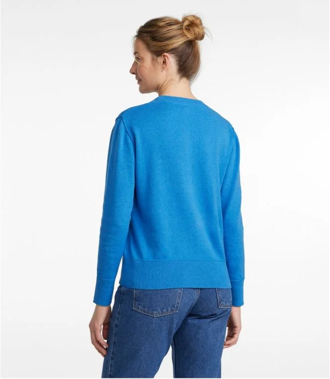 Alternative view of Women''s Cotton/Cashmere Sweater, Crewneck