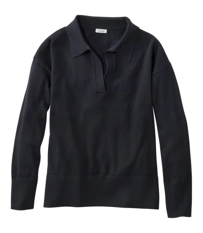 Women''s Cotton/Cashmere Sweater, Polo