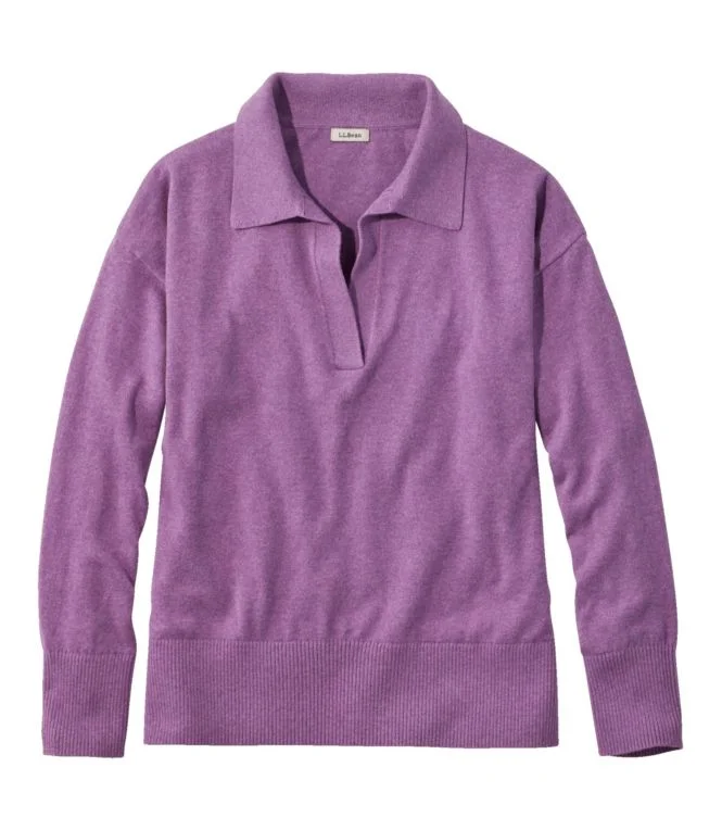 Women''s Cotton/Cashmere Sweater, Polo - Image 11