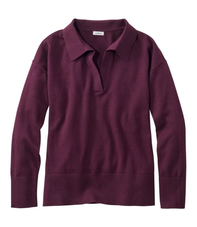 Women''s Cotton/Cashmere Sweater, Polo - Image 8