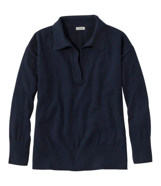 Alternative view of Women''s Cotton/Cashmere Sweater, Polo