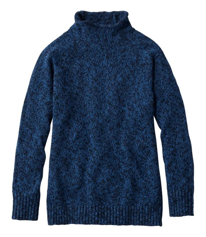 Alternative view of Women''s Cotton Ragg Sweater, Funnelneck Pullover