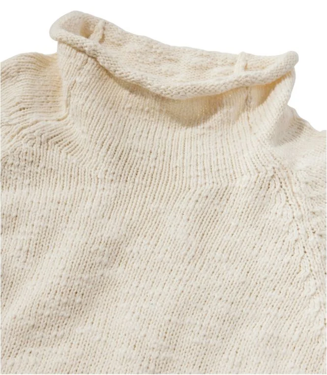 Women''s Cotton Ragg Sweater, Funnelneck Pullover - Image 5
