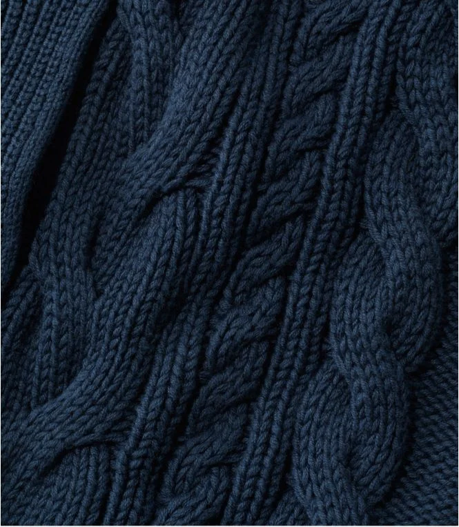 Women''s Double L® Cable Sweater, Button-Front Cardigan - Image 5