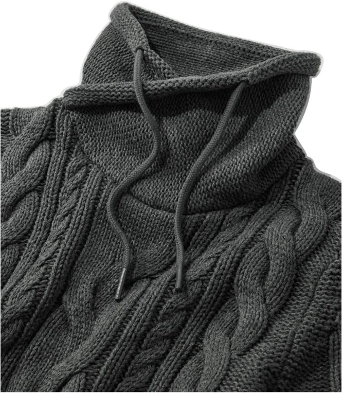 Women''s Double L® Mixed-Cable Sweater, Funnelneck - Image 5