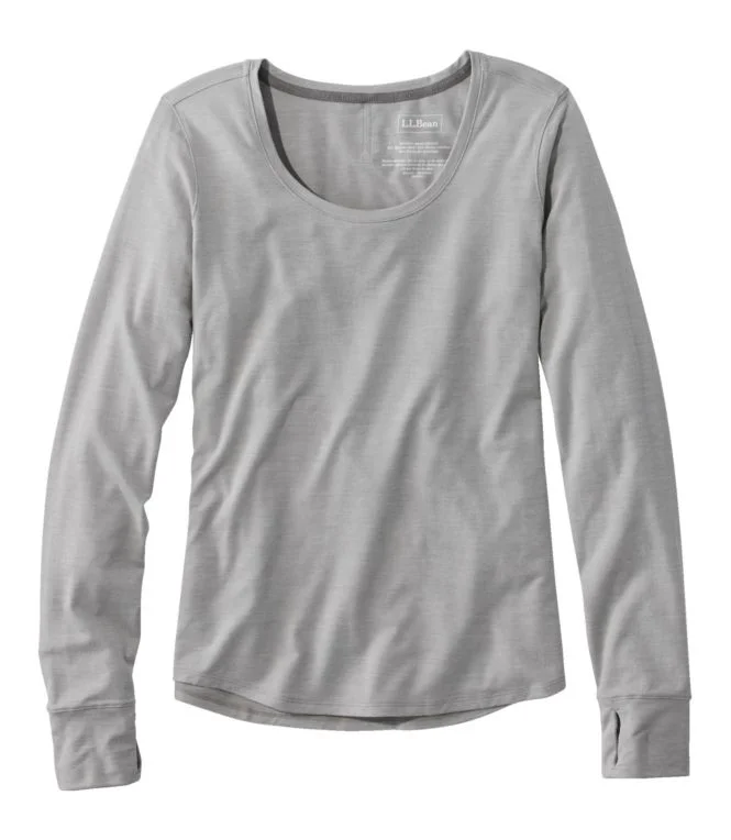 Women''s Encompass Merino Wool-Blend Scoopneck, Long-Sleeve