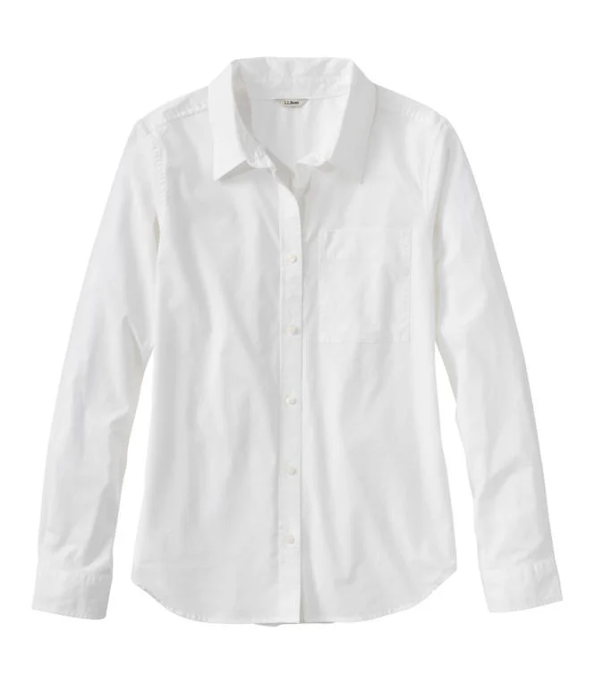 Women''s Essential Cotton Poplin Shirt, Long-Sleeve - Image 10