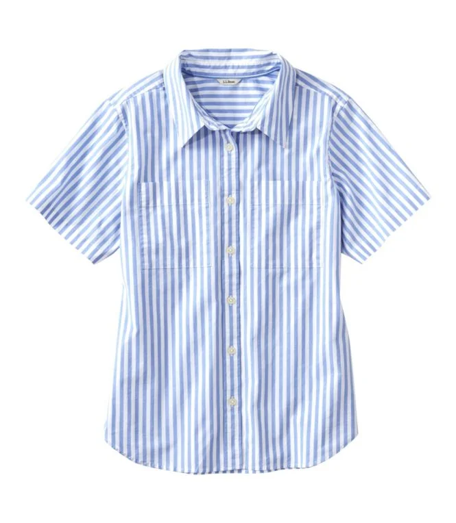 Alternative view of Women''s Essential Cotton Poplin Shirt, Short-Sleeve