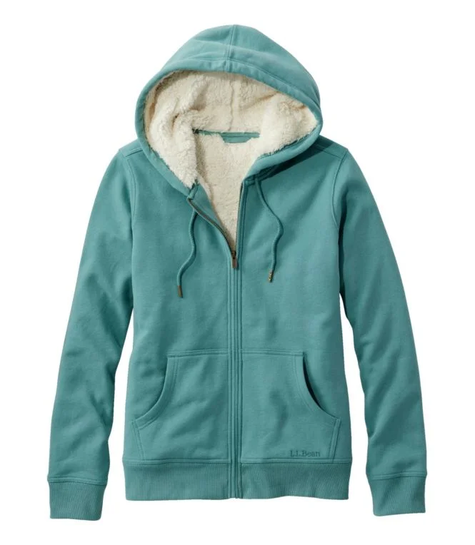 Women''s L.L.Bean 1912 Sweatshirt, Sherpa-Lined Hoodie - Image 6