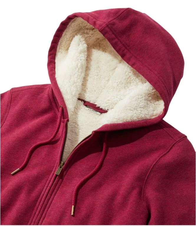 Women''s L.L.Bean 1912 Sweatshirt, Sherpa-Lined Hoodie - Image 5