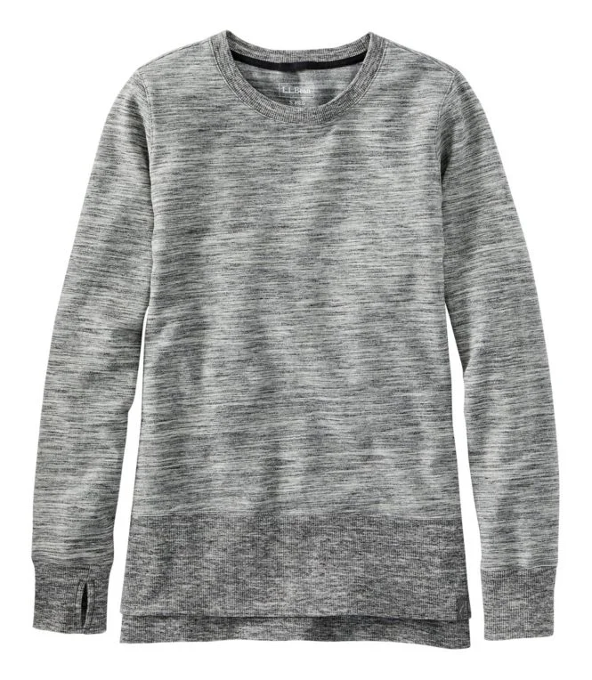 Alternative view of Women''s L.L.Bean Cozy Sweatshirt, Split-Hem Marled