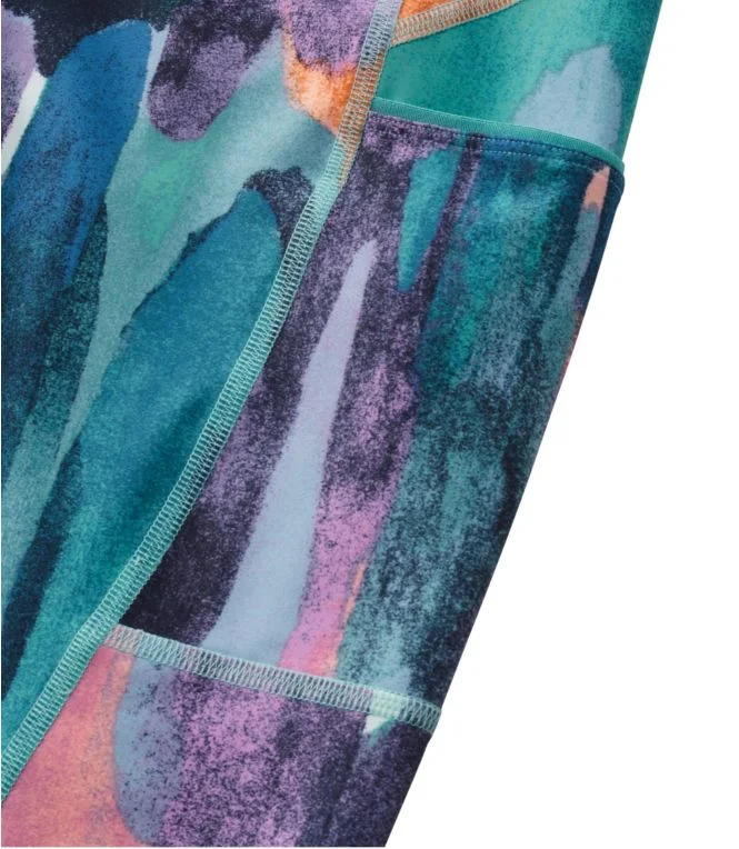 Women''s L.L.Bean Everyday Performance 7/8 Pocket Tights, High-Rise Print - Image 5