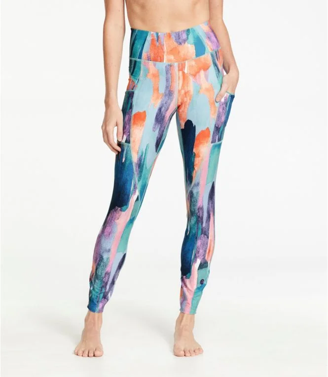 Women''s L.L.Bean Everyday Performance 7/8 Pocket Tights, High-Rise Print - Image 3