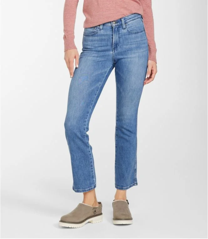 Women''s L.L.Bean Everyday Stretch Jeans, High-Rise Mini Bootcut Ankle