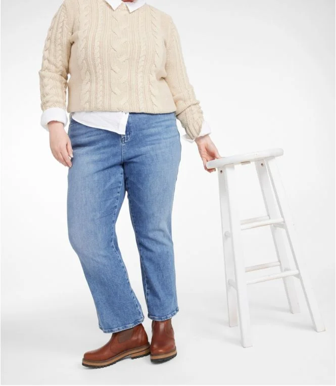 Women''s L.L.Bean Everyday Stretch Jeans, High-Rise Mini Bootcut Ankle - Image 7