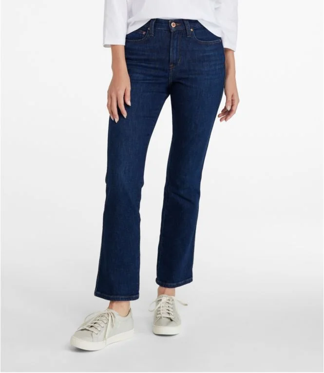 Women''s L.L.Bean Everyday Stretch Jeans, High-Rise Mini Bootcut Ankle - Image 8