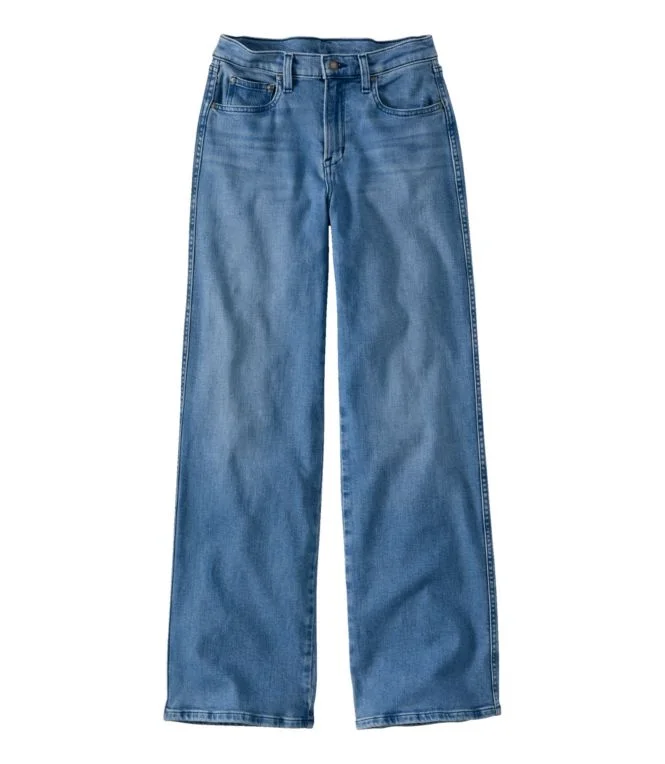 Women''s L.L.Bean Everyday Stretch Jeans, High-Rise Relaxed Wide-Leg - Image 5