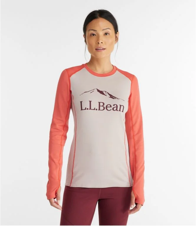 Women''s L.L.Bean Heavyweight Base Layer Crew, Long Sleeve Graphic - Image 3