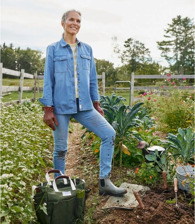 Women''s L.L. Bean Heritage Washed Denim Shirt, Lined - Image 8