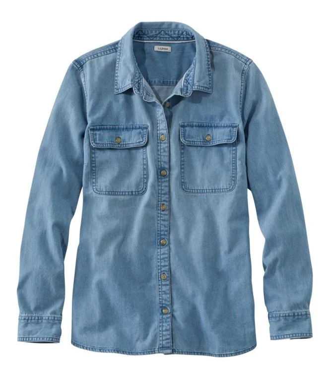Alternative view of Women''s L.L. Bean Heritage Washed Denim Shirt, Long-Sleeve