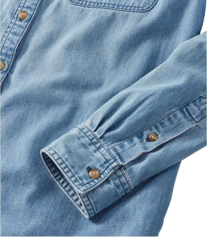 Women''s L.L. Bean Heritage Washed Denim Shirt, Long-Sleeve - Image 5