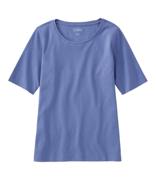 Alternative view of Women''s L.L.Bean Jewelneck Tee, Elbow-Sleeve
