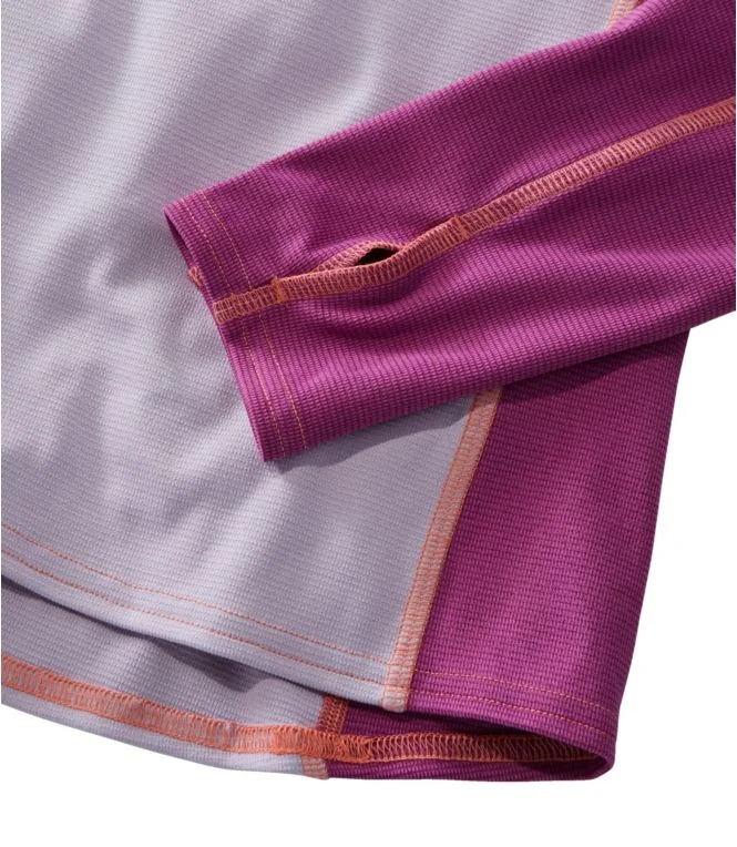 Women''s L.L.Bean Midweight Baselayer Crew, Long Sleeve Color Block - Image 5