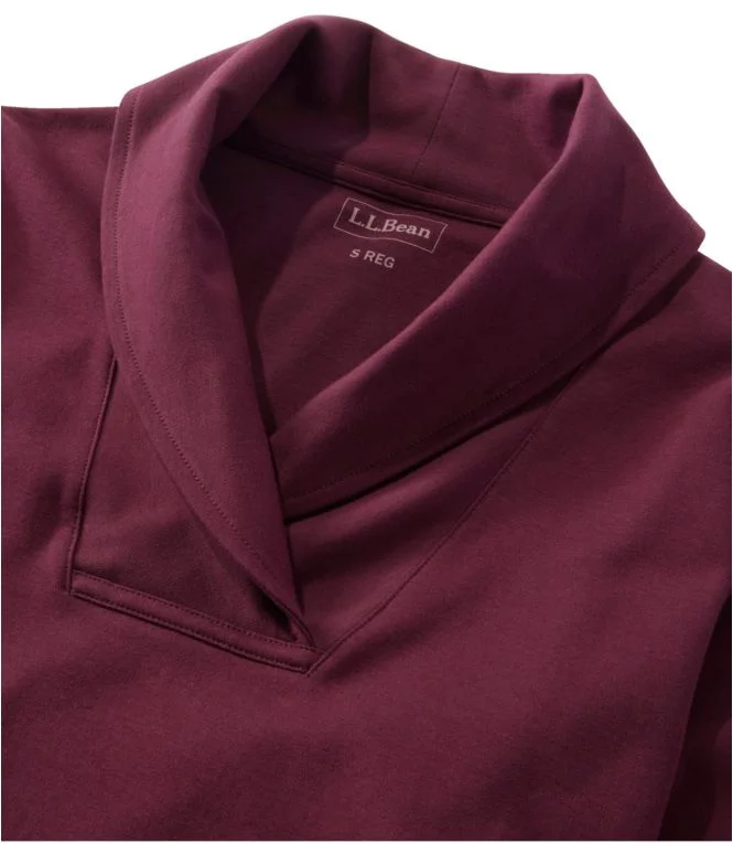 Women''s L.L.Bean Pullover, Long-Sleeve Shawl Collar - Image 5