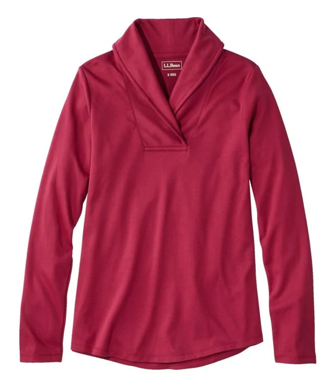 Women''s L.L.Bean Pullover, Long-Sleeve Shawl Collar - Image 8