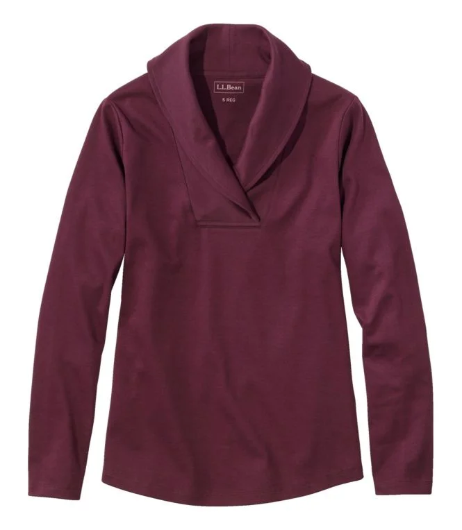 Women''s L.L.Bean Pullover, Long-Sleeve Shawl Collar - Image 9