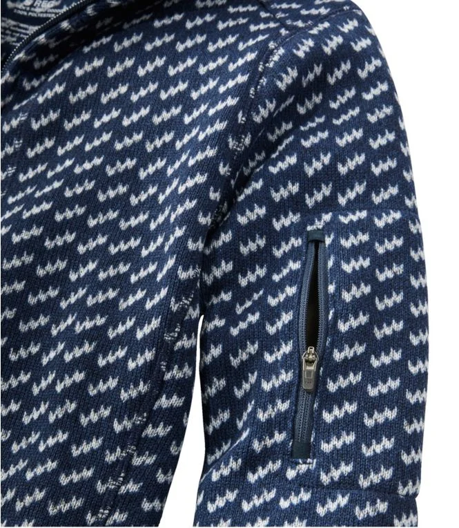 Women''s L.L.Bean Sweater Fleece Coat, Print - Image 5