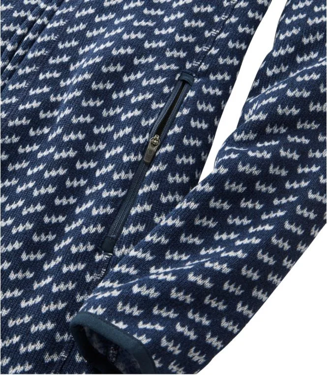 Women''s L.L.Bean Sweater Fleece Coat, Print - Image 6