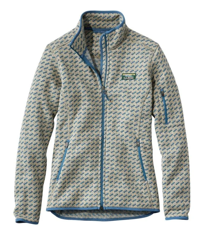 Alternative view of Women''s L.L.Bean Sweater Fleece Full-Zip Jacket, Print